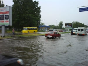 Aufnahme am 22.06.2010 in Nikopol am Автовокзал