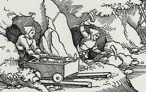 Bergleute bei der Arbeit