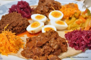 LifeTeria blog ブログ　エチオピア料理　インジェラ