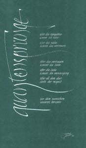 quantensprünge - Ziehfeder und kursive Antiqua