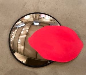 EGO MIRROR, acrylic on metal plate, 60 x 60 cm, 2017