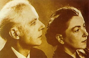 Bartók con su segunda mujer, Ditta Pásztory.