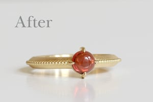 リフォーム後のK18リング