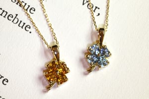 左：シトリン、右：アクアマリン