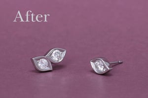 リフォーム後のプラチナピアス