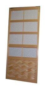 裏から見て小障子が入った大阪格子の写真