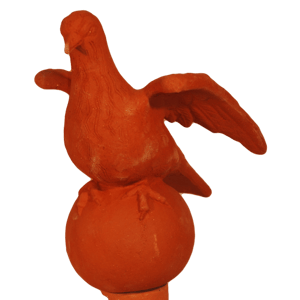 Pigeons ailes ouvertes hauteur 32 cm