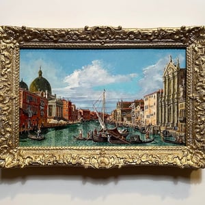 Canaletto (1697-1768).  " The Grand Canal and S Simeone Piccolo"