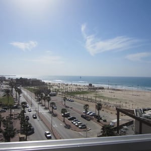 Vue sur toute la côte d'Ashdod