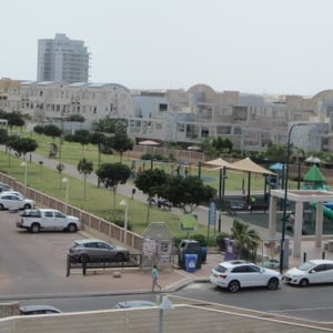Vue sur la grand parc de jeux