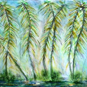 "BAMBOO HULA II" (16x20 on 1.5" gallery canvas)  $1100
