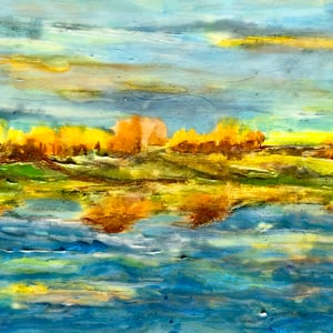 "NEW LAND"  (12x24 on finished 1.5" deep cradled wood panel)  $1100. SOLD