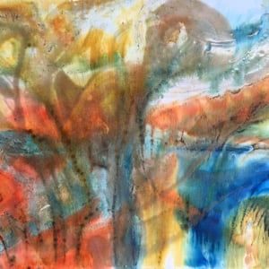 "HALOS IN THE SUN"  (16x20 on traditional canvas + ornate gold frame)  SOLD