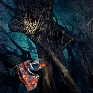 青い月の夜　130号　194×162㎝