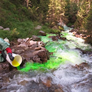 Hydrogeologische Studien, u.a. Tracerversuche