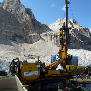 Abteufung von Bohrungen im Jahre 2012 (Projekt "Permaqua")