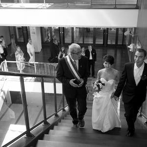 Mariage cérémonie civile Annecy entrée des mariés