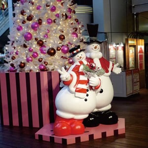 スノーマン/スノーウーマン　W1000×H2000×D750/W1000×H1700×D850