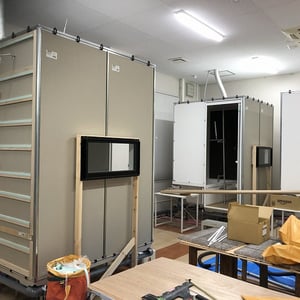 1階試験室 施工中