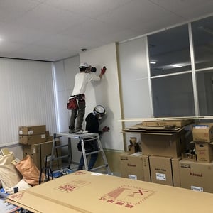 2階先進体験室 施工中