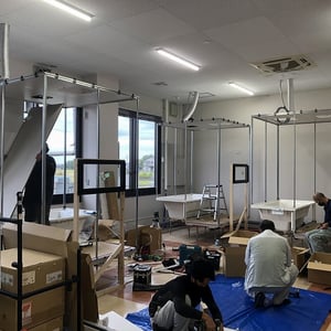 1階試験室 施工中