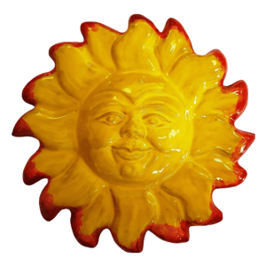 Soleil émaillé 2 couleurs diamètre 34