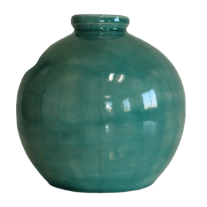 Vase boule petit modèle couleur vert Hauteur 15 cm
