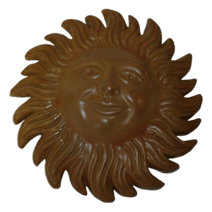 Soleil émaillé teinte naturelle diamètre 23 cm