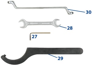 Druckluftmotore, Antriebe, Anbohrmotore, Anbohrmaschinen, Bohrmaschinen, Anbohrgeräte, Anbohrständer, Perfekt 3, Gasleitungen anbohren, Wasserleitungen anbohren, Fräser, Zentrierbohrer, Lochfräser, Sägekranzfräser, Zwischenflansch, Flanschadapter