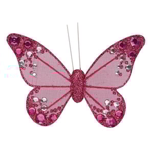 Organza Schmetterling mit Clip