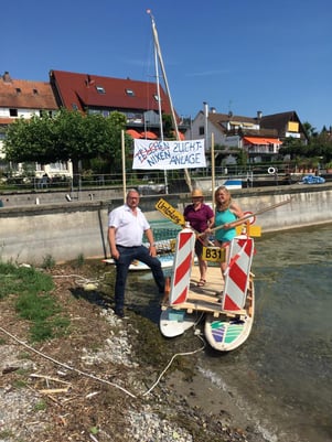 Boot von Katharina Koslowski und Kerstin Kaspar von den Katholischen Frauen Meersburg