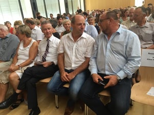 Mit Martin Hahn MdL und Bürgermeister Manfred Härle