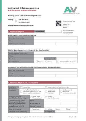 Muster Antrag "häusliche Indirekteinleiter"