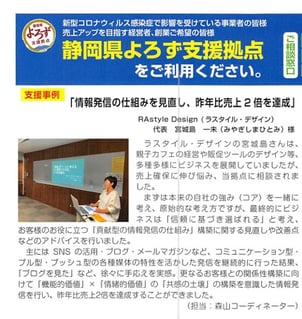 静岡商工会議所中小企業相談所 Bizサポート2021年2月号掲載