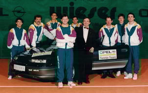 hinten von links: Markus Pöllhuber, Hans Sommer, Christian Schuch, Andreas Kolar, Hans Eigner,Thomas Vorderwinkler, Gerald Ruttensteiner                          vorne von links: Hans Ahrer, Wolfgang Wieser