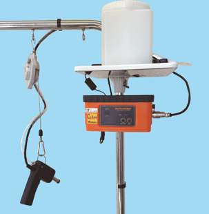 超音波ガンRC15の写真。一般的なシミ抜き作業に最適