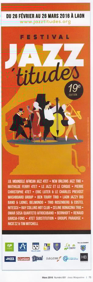 JazzMagazine février et mars 2016