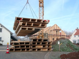 Schnelle Montage der Elemente auf der Baustelle