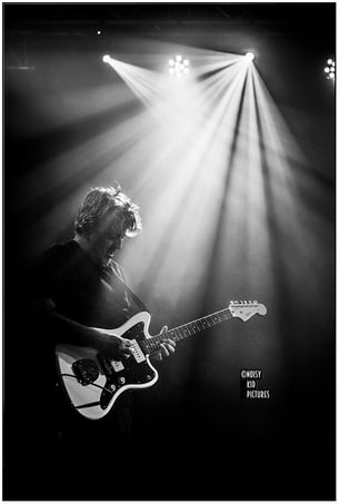 Lors de concerts un photographe de Bruxelles performe