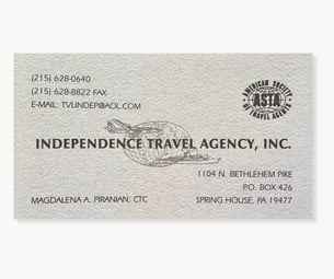 Alte Visitenkarte des Reiseunternehmens meiner Großmutter – ein von einer armenischen Unternehmerin gegründetes Familienunternehmen, das die Geschichte von Migration, Vielfalt und weiblichem Unternehmertum prägt