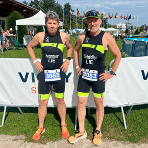 Platzierungen im Mittelfeld für Christian (li) und Philip an der EM