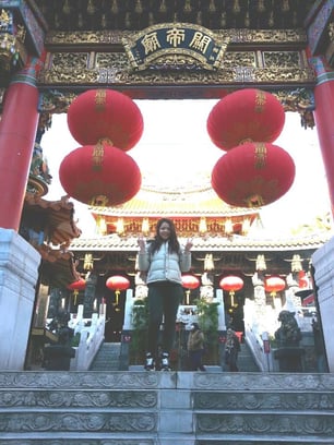 三国志好きなら反応するであろう「関帝廟」にて　※写真は本人提供