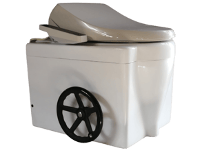 こまらんトイレはウォシュレット便座が付けられます