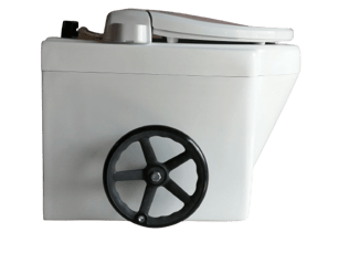 ３０型の側面には撹拌器を回すハンドルがあります