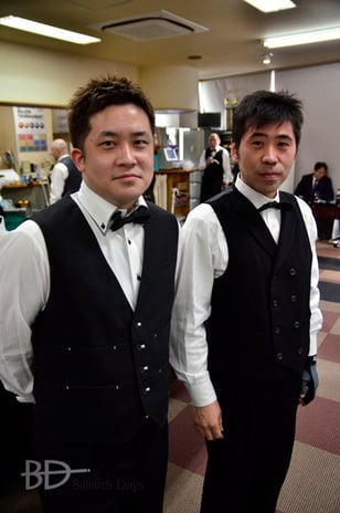 左：優勝した古屋敷亮一　右：重田寛之