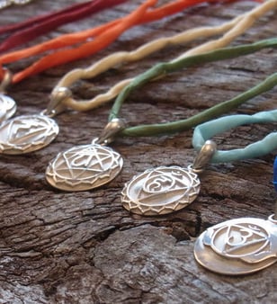 Meine Schmuckkollektion mit Chakra Anhängern aus Silber