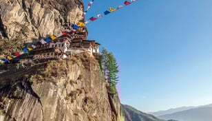 Reise nach Bhutan, Tigernest-Kloster über dem Paro-Tal