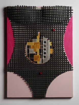 JAPANESE SECRET - Android 1  333mm×455mm  P8  Acrylic, bamboo, wood  2013   photo by Ryoichi Aratani