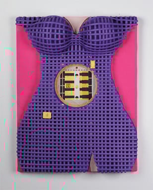 JAPANESE SECRET - Android 5  318mm×410mm  F6  Acrylic, bamboo, wood  2014