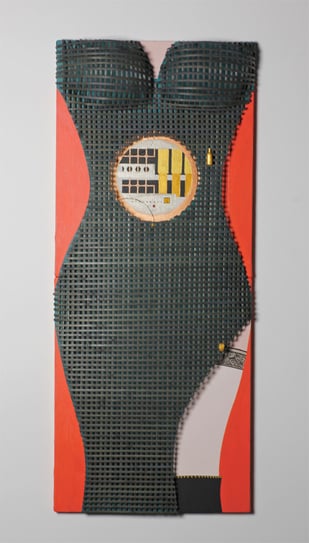 JAPANESE SECRET - Android 2  380mm×910mm  F8×2  Acrylic, bamboo, wood  2013